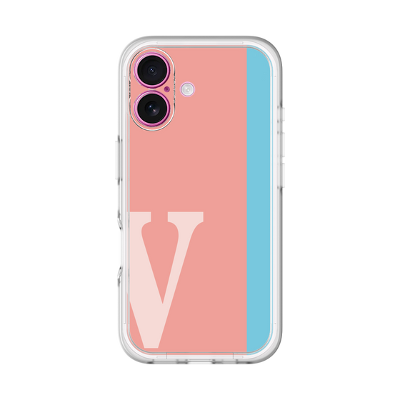 Slim Protection Premium Case［ オリジナル - initial color line - V pink ］