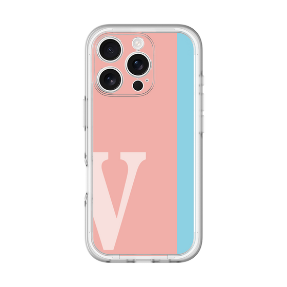 Slim Protection Premium Case［ オリジナル - initial color line - V pink ］