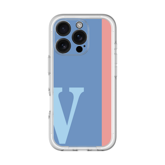 Slim Protection Premium Case［ オリジナル - initial color line - V blue ］