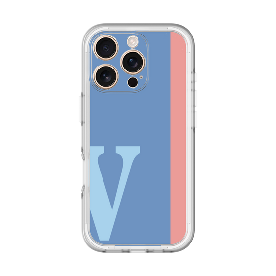 Slim Protection Premium Case［ オリジナル - initial color line - V blue ］