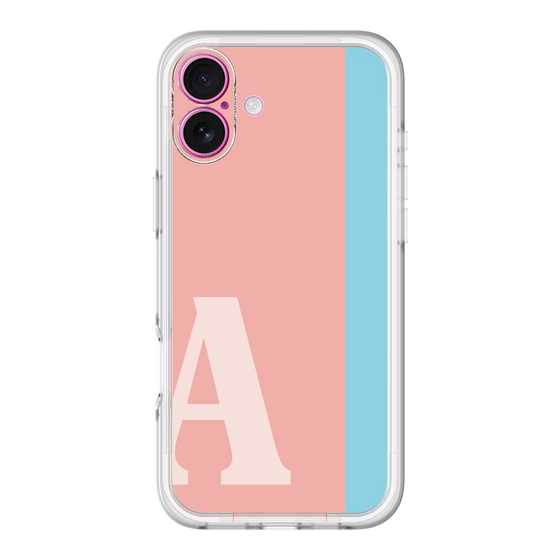 Slim Protection Premium Case［ オリジナル - initial color line - A pink ］