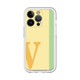 Slim Protection Premium Case［ オリジナル - initial color line - V yellow ］