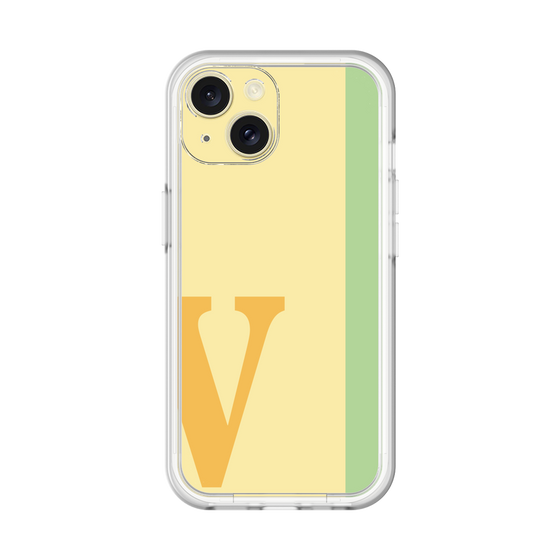 Slim Protection Premium Case［ オリジナル - initial color line - V yellow ］