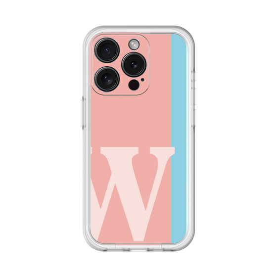 Slim Protection Premium Case［ オリジナル - initial color line - W pink ］