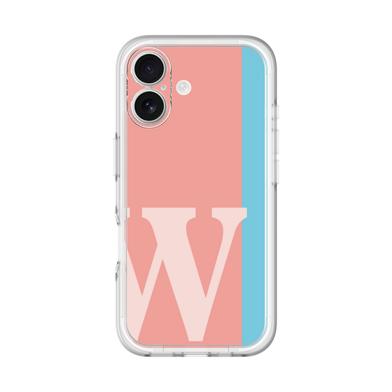 Slim Protection Premium Case［ オリジナル - initial color line - W pink ］
