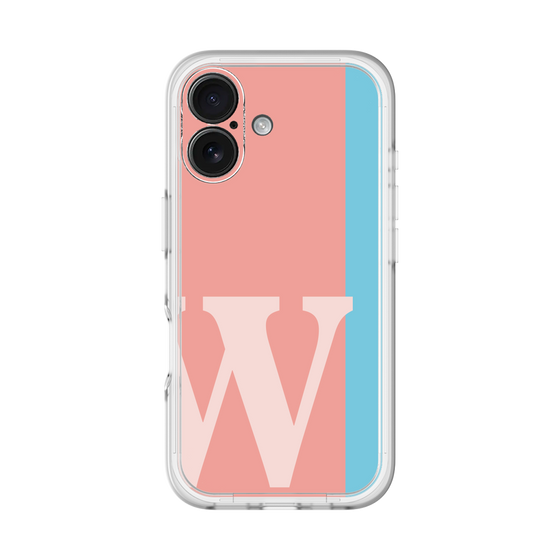 Slim Protection Premium Case［ オリジナル - initial color line - W pink ］