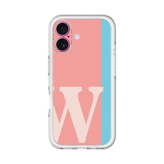 Slim Protection Premium Case［ オリジナル - initial color line - W pink ］