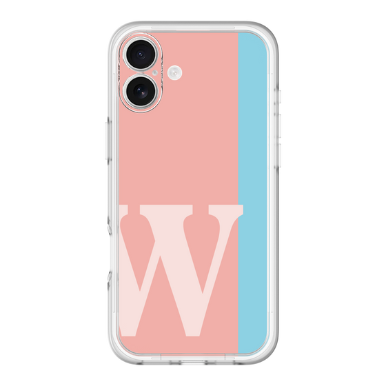 Slim Protection Premium Case［ オリジナル - initial color line - W pink ］