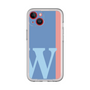 Slim Protection Premium Case［ オリジナル - initial color line - W blue ］