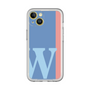 Slim Protection Premium Case［ オリジナル - initial color line - W blue ］