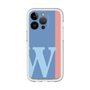 Slim Protection Premium Case［ オリジナル - initial color line - W blue ］
