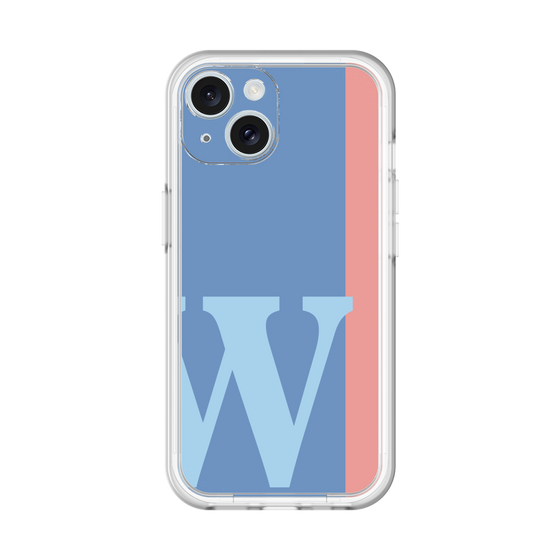 Slim Protection Premium Case［ オリジナル - initial color line - W blue ］