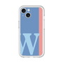 Slim Protection Premium Case［ オリジナル - initial color line - W blue ］