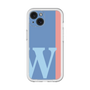 Slim Protection Premium Case［ オリジナル - initial color line - W blue ］