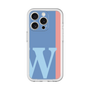 Slim Protection Premium Case［ オリジナル - initial color line - W blue ］