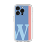 Slim Protection Premium Case［ オリジナル - initial color line - W blue ］