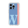 Slim Protection Premium Case［ オリジナル - initial color line - W blue ］