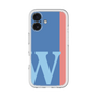 Slim Protection Premium Case［ オリジナル - initial color line - W blue ］