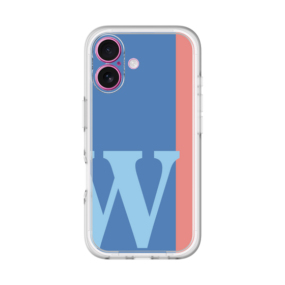 Slim Protection Premium Case［ オリジナル - initial color line - W blue ］