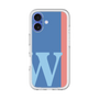 Slim Protection Premium Case［ オリジナル - initial color line - W blue ］