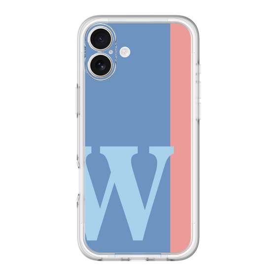 Slim Protection Premium Case［ オリジナル - initial color line - W blue ］