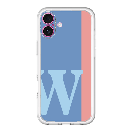Slim Protection Premium Case［ オリジナル - initial color line - W blue ］