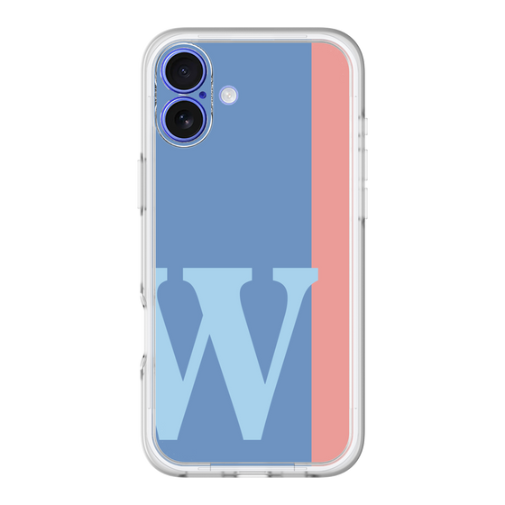 Slim Protection Premium Case［ オリジナル - initial color line - W blue ］