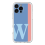 Slim Protection Premium Case［ オリジナル - initial color line - W blue ］