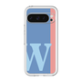 Slim Protection Premium Case［ オリジナル - initial color line - W blue ］