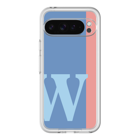 Slim Protection Premium Case［ オリジナル - initial color line - W blue ］