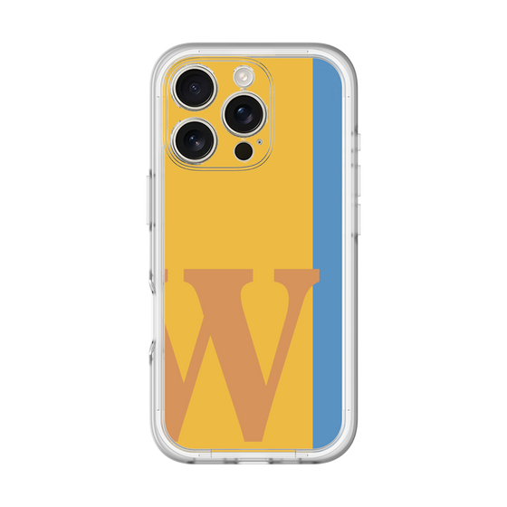 Slim Protection Premium Case［ オリジナル - initial color line - W orange ］