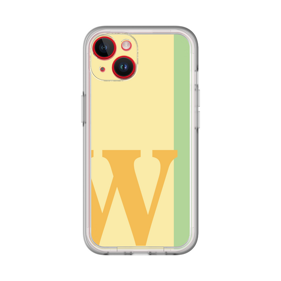 Slim Protection Premium Case［ オリジナル - initial color line - W yellow ］