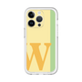 Slim Protection Premium Case［ オリジナル - initial color line - W yellow ］