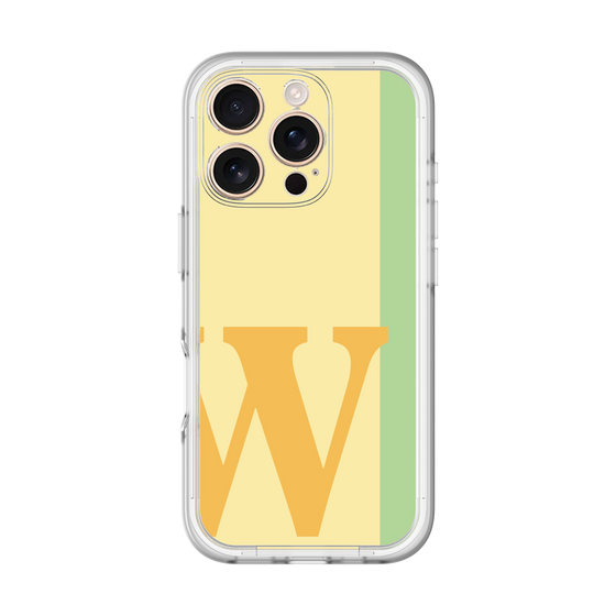Slim Protection Premium Case［ オリジナル - initial color line - W yellow ］