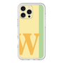 Slim Protection Premium Case［ オリジナル - initial color line - W yellow ］