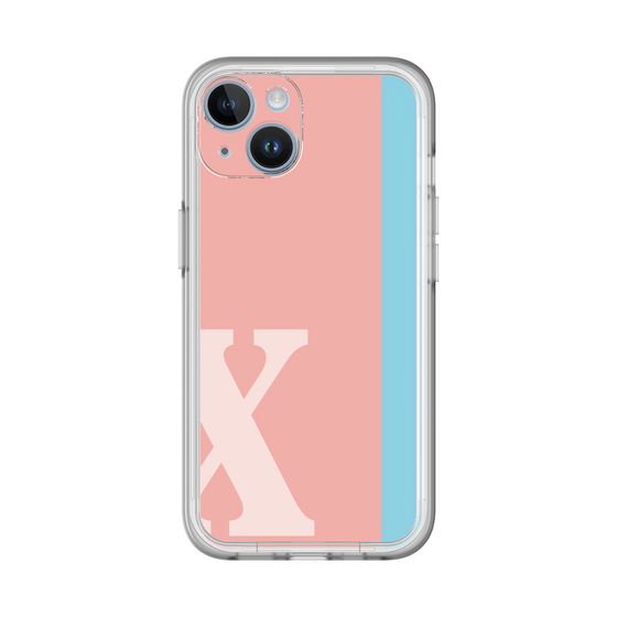 Slim Protection Premium Case［ オリジナル - initial color line - X pink ］