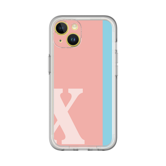 Slim Protection Premium Case［ オリジナル - initial color line - X pink ］