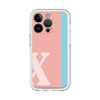 Slim Protection Premium Case［ オリジナル - initial color line - X pink ］