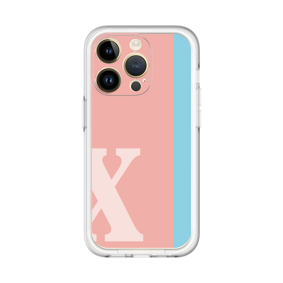 Slim Protection Premium Case［ オリジナル - initial color line - X pink ］
