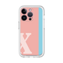 Slim Protection Premium Case［ オリジナル - initial color line - X pink ］