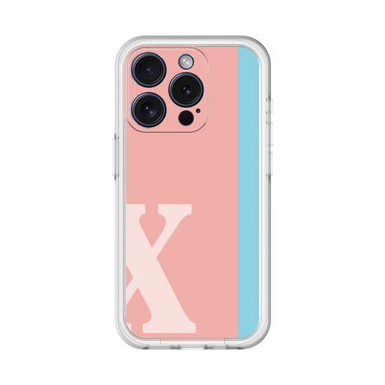 Slim Protection Premium Case［ オリジナル - initial color line - X pink ］
