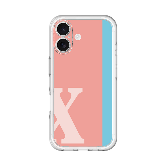 Slim Protection Premium Case［ オリジナル - initial color line - X pink ］
