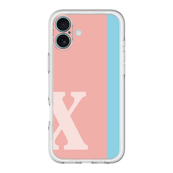 Slim Protection Premium Case［ オリジナル - initial color line - X pink ］