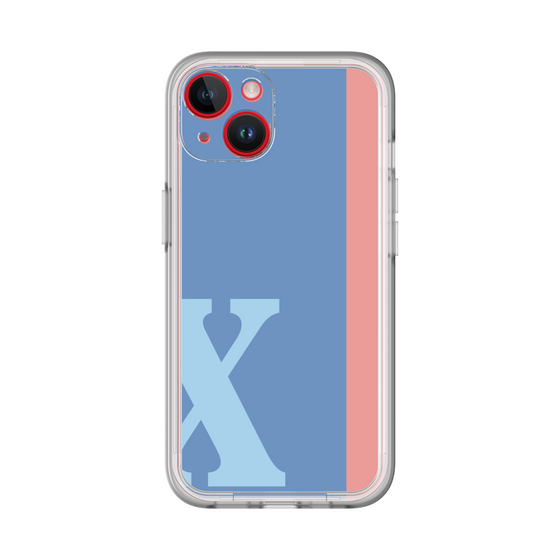 Slim Protection Premium Case［ オリジナル - initial color line - X blue ］