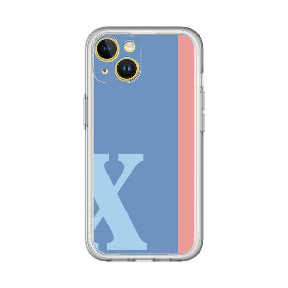 Slim Protection Premium Case［ オリジナル - initial color line - X blue ］