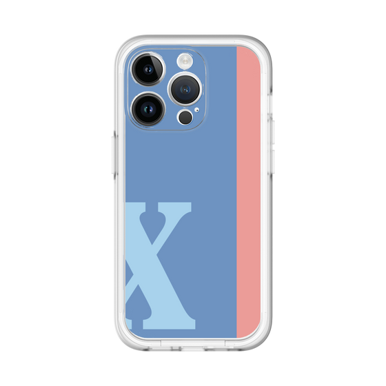 Slim Protection Premium Case［ オリジナル - initial color line - X blue ］