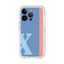 Slim Protection Premium Case［ オリジナル - initial color line - X blue ］