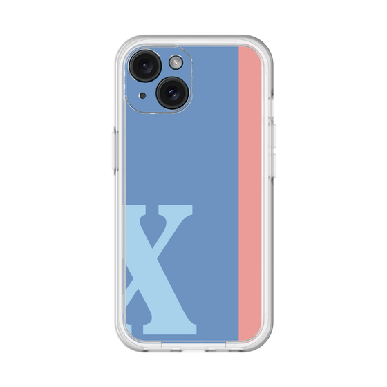 Slim Protection Premium Case［ オリジナル - initial color line - X blue ］