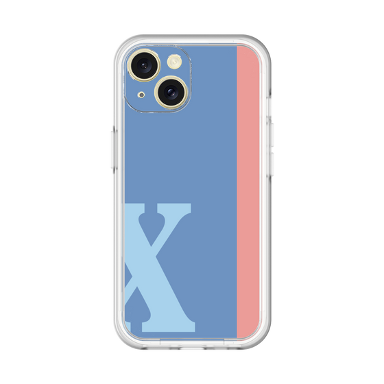 Slim Protection Premium Case［ オリジナル - initial color line - X blue ］