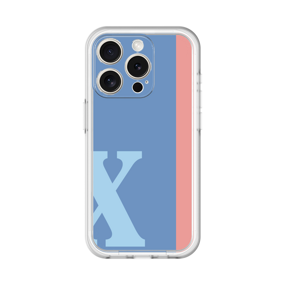 Slim Protection Premium Case［ オリジナル - initial color line - X blue ］
